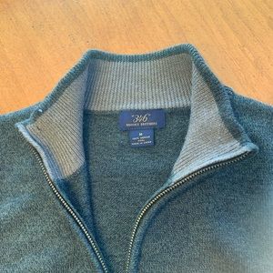 Brooks Brother 346 quarter zip merino wool sweater